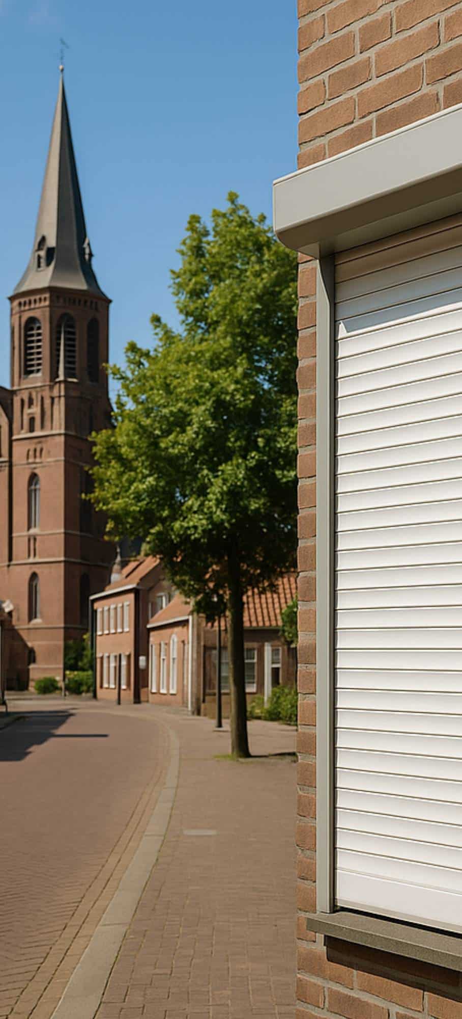 afbeelding toont een impressie van een gereinigde rolluik in Gemert